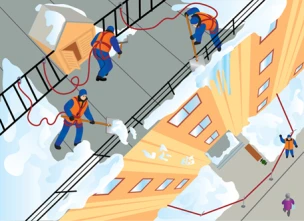 ОБРАЩЕНИЕ о необходимости своевременной очистки кровель от снега